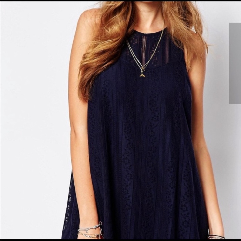 Abercrombie and Fitch Navy Lace Dress